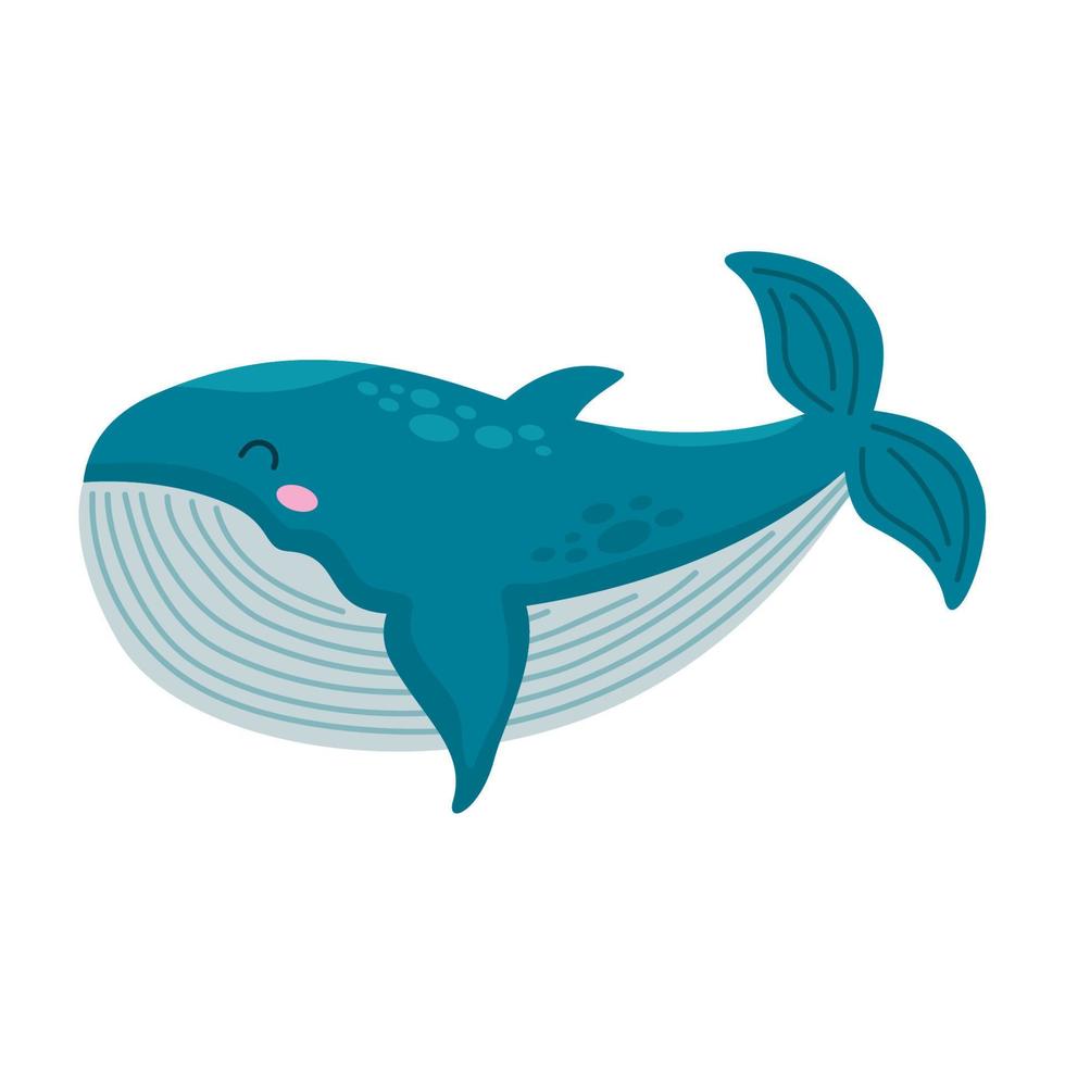 peixe baleia selvagem vetor