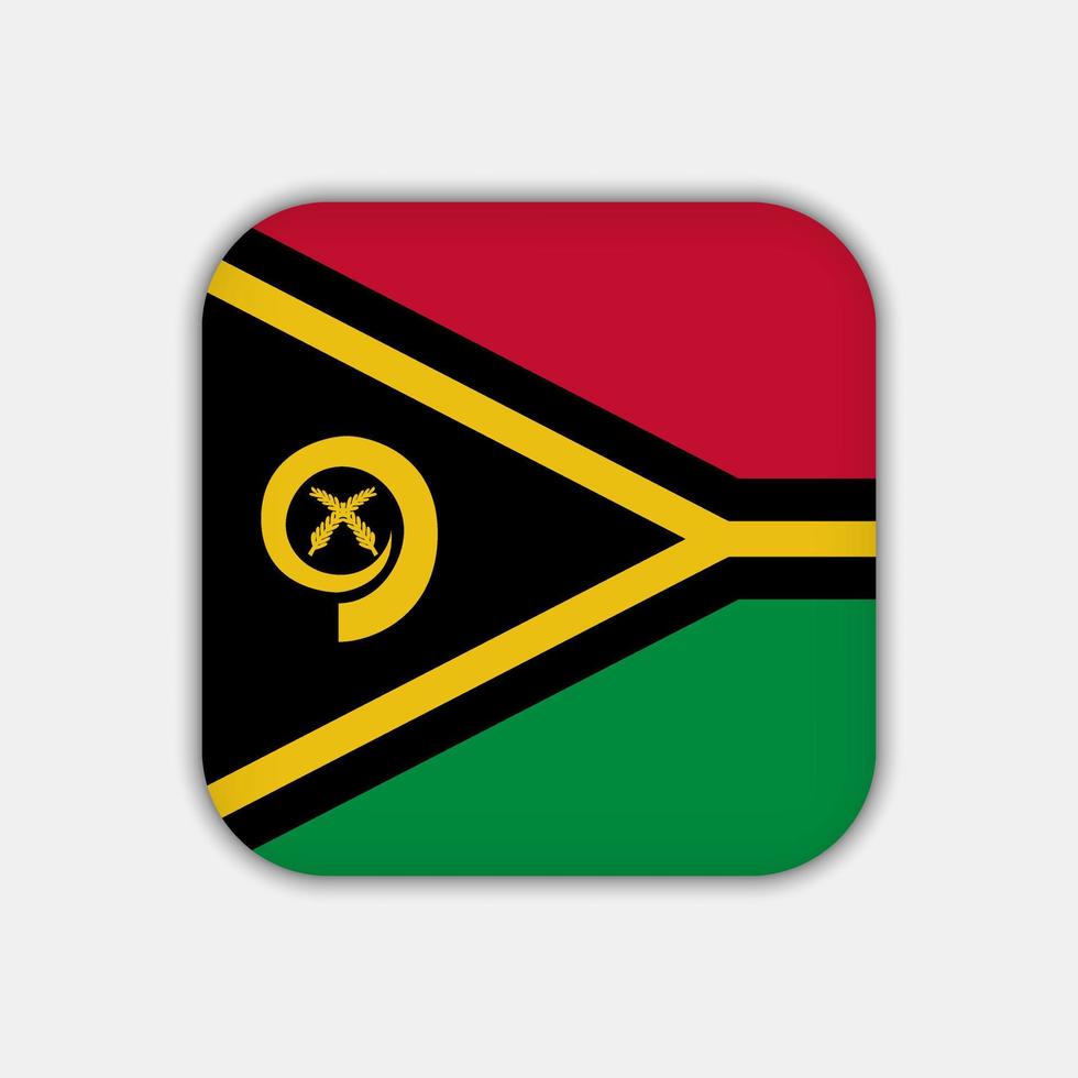 bandeira de vanuatu, cores oficiais. ilustração vetorial. vetor