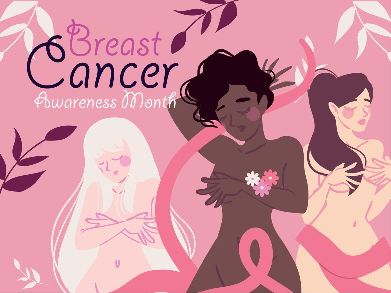 câncer de mama, mulheres do grupo vetor