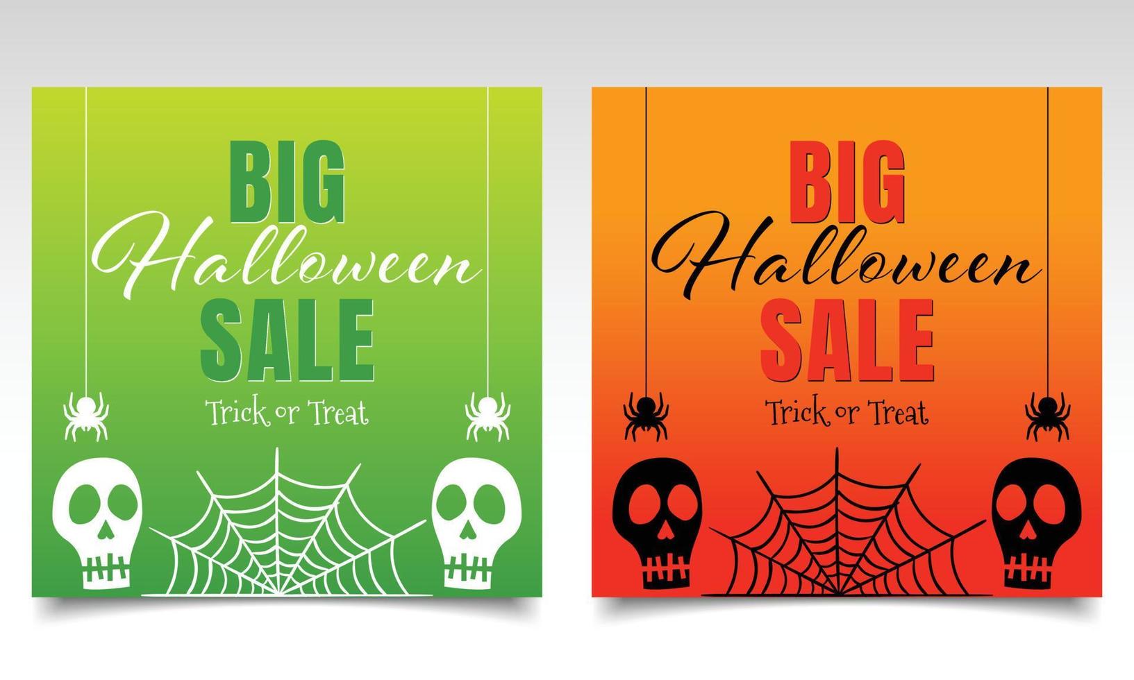 halloween vender banner ou cartaz ou modelo de design de folheto. vetor