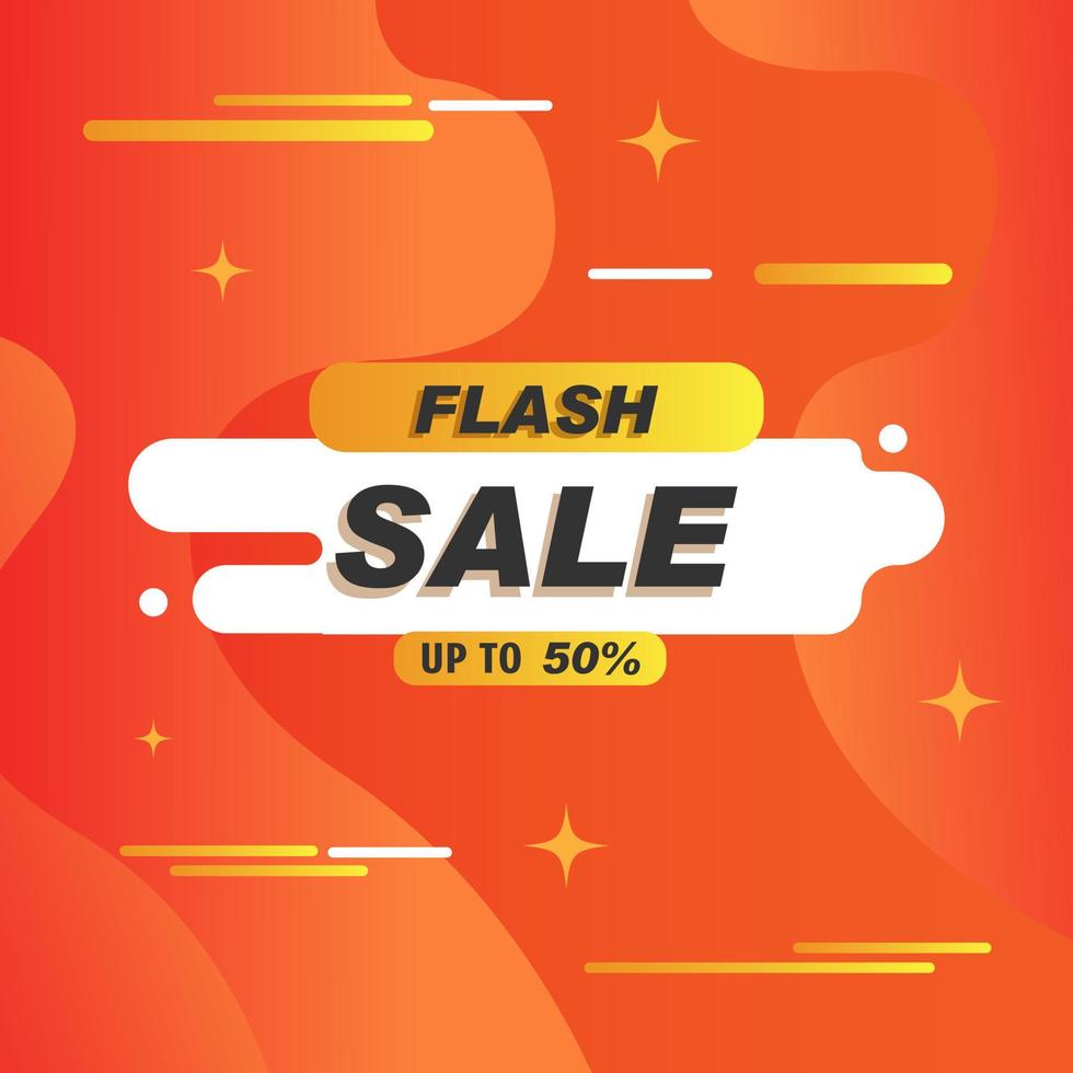 promoção de fundo de banner de venda flash vetor