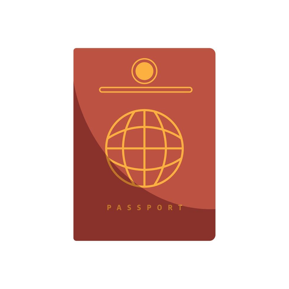 passaporte documento de viagem vetor