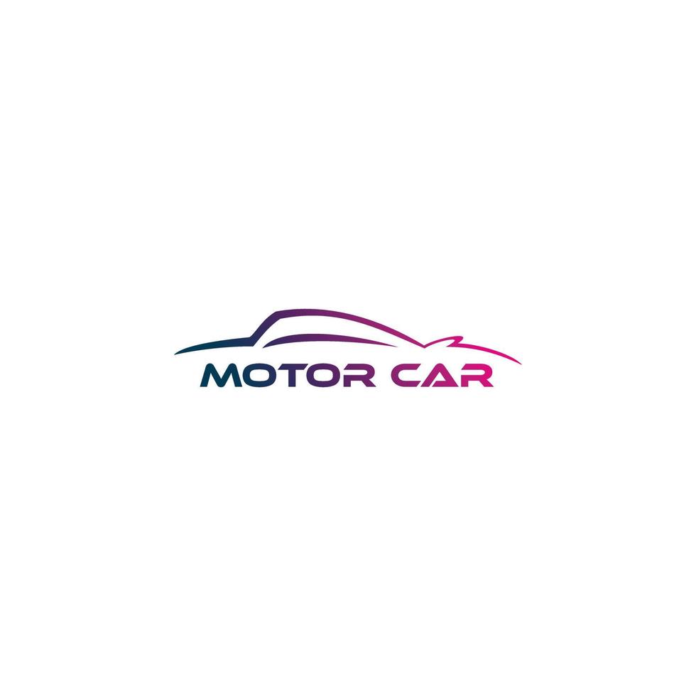 design de logotipo de linha de carro automotivo vetor