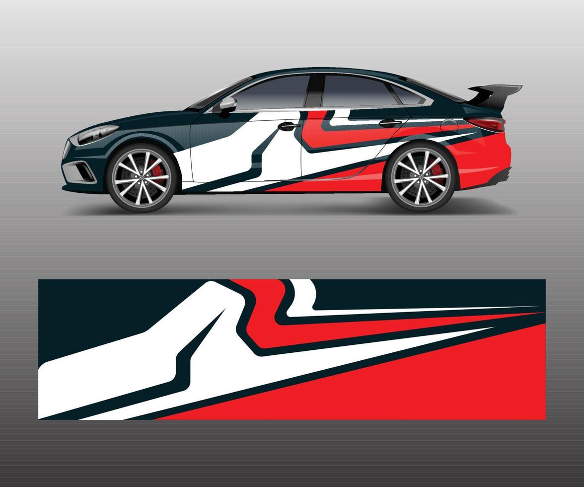 vetor gráfico de corrida abstrato para design de envoltório de carro esportivo