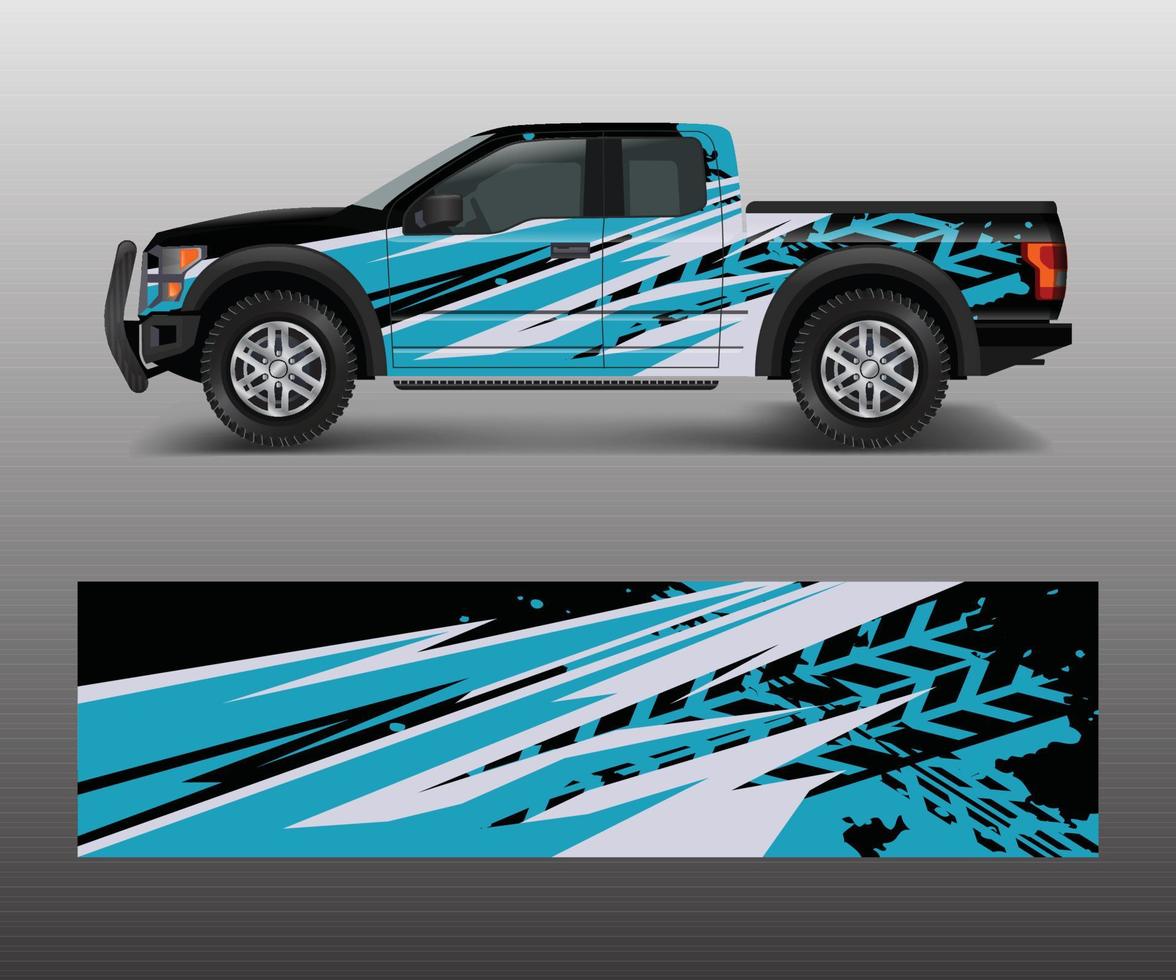 vetor de fundo gráfico de corrida abstrato para vetor de design de envoltório de veículo offroad