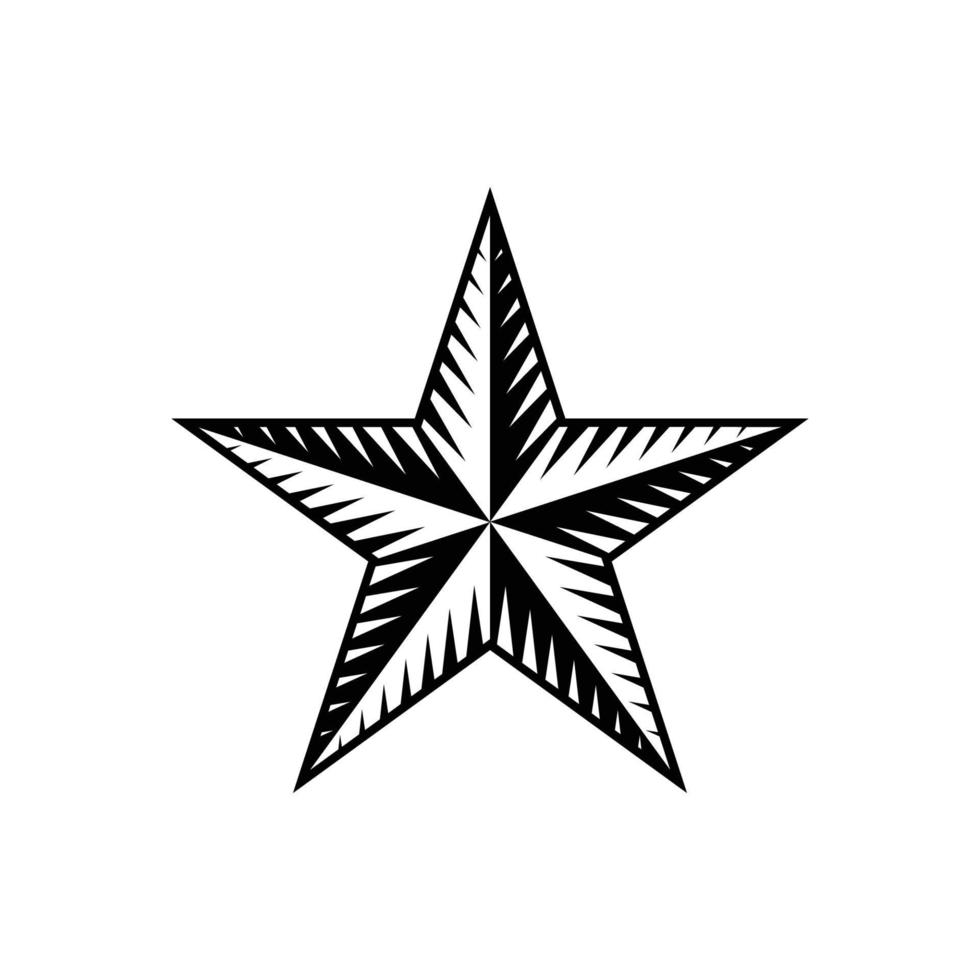 vetor de ícone de estrela. ilustração em vetor ícone estrela