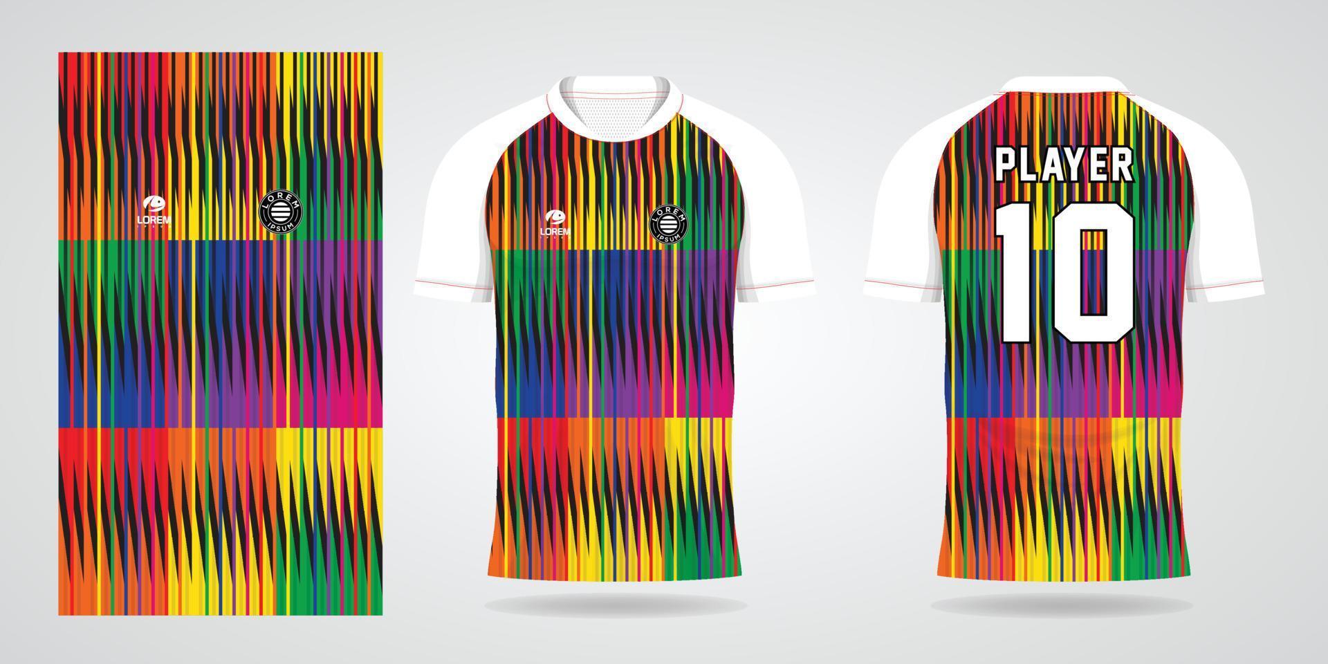 modelo de design de esporte de camisa de futebol vetor