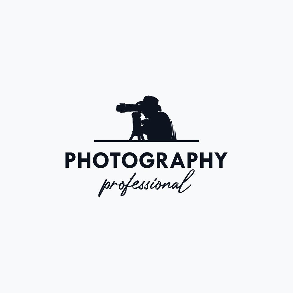 inspiração de vetor de design de logotipo de fotógrafo