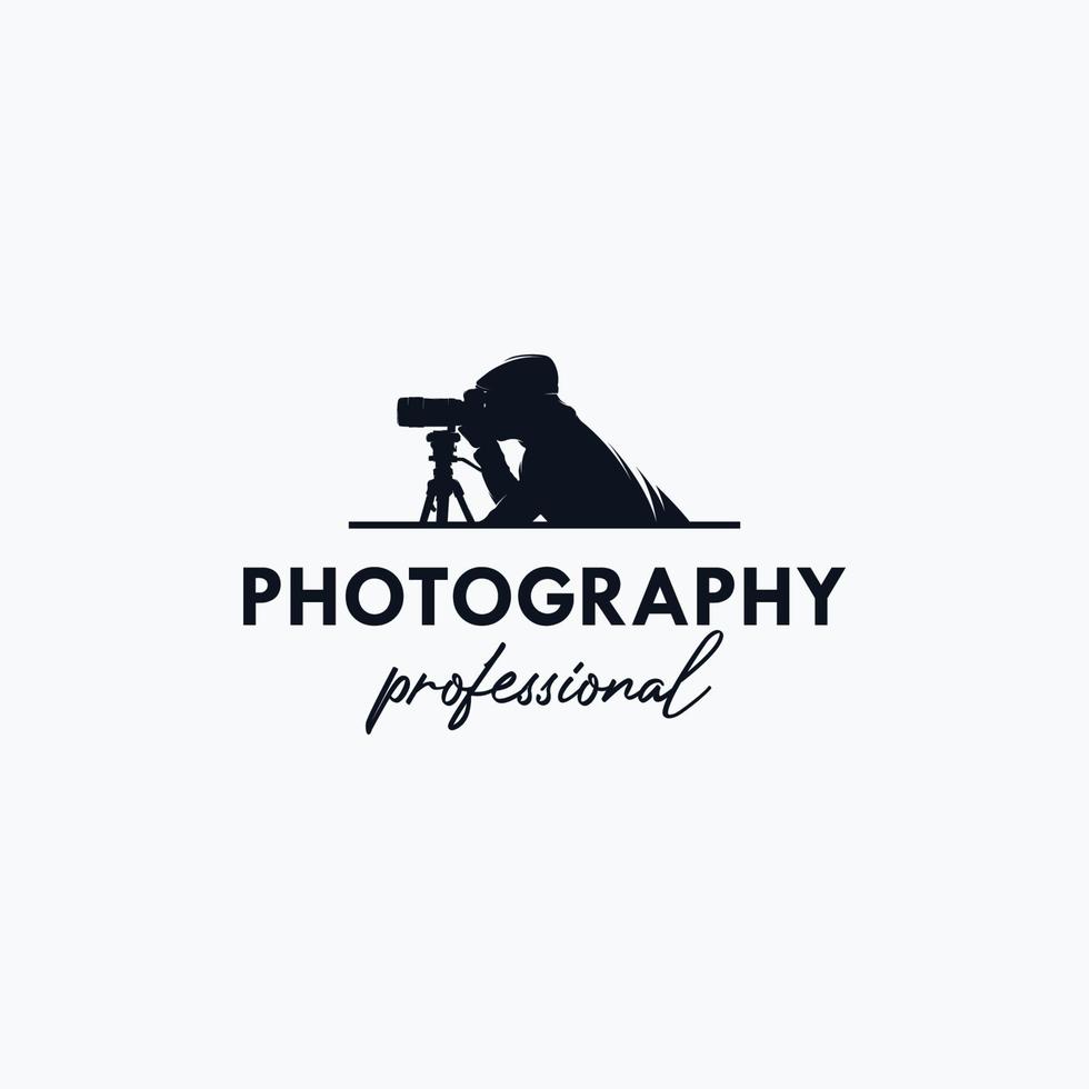 inspiração de vetor de design de logotipo de fotógrafo