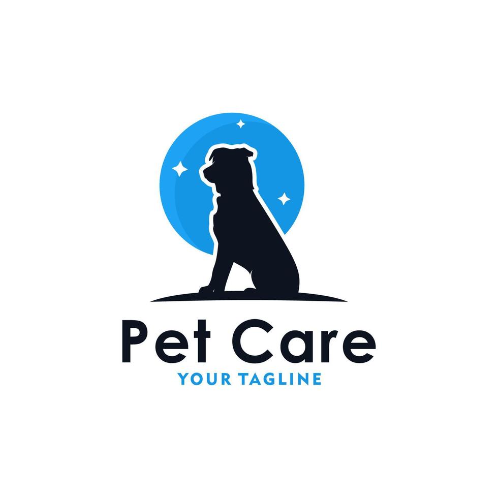 vetor de design de modelo de logotipo de cuidados com animais de estimação