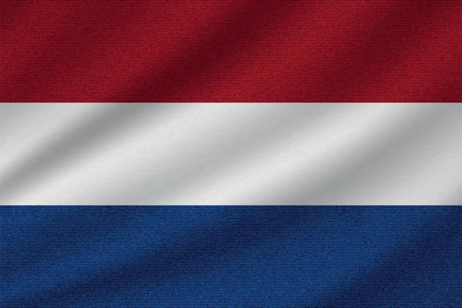 bandeira nacional da holanda vetor