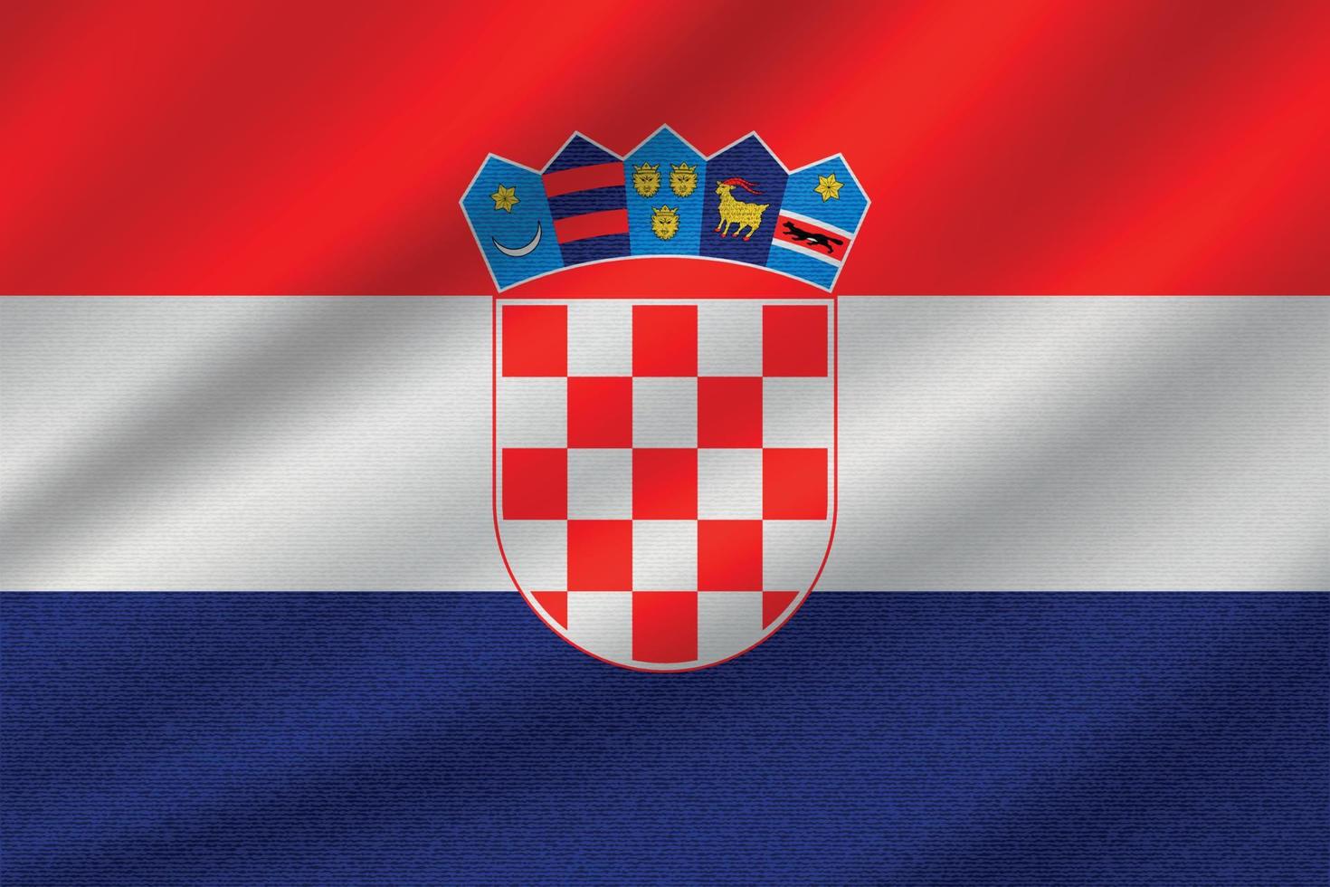 bandeira nacional da croácia vetor