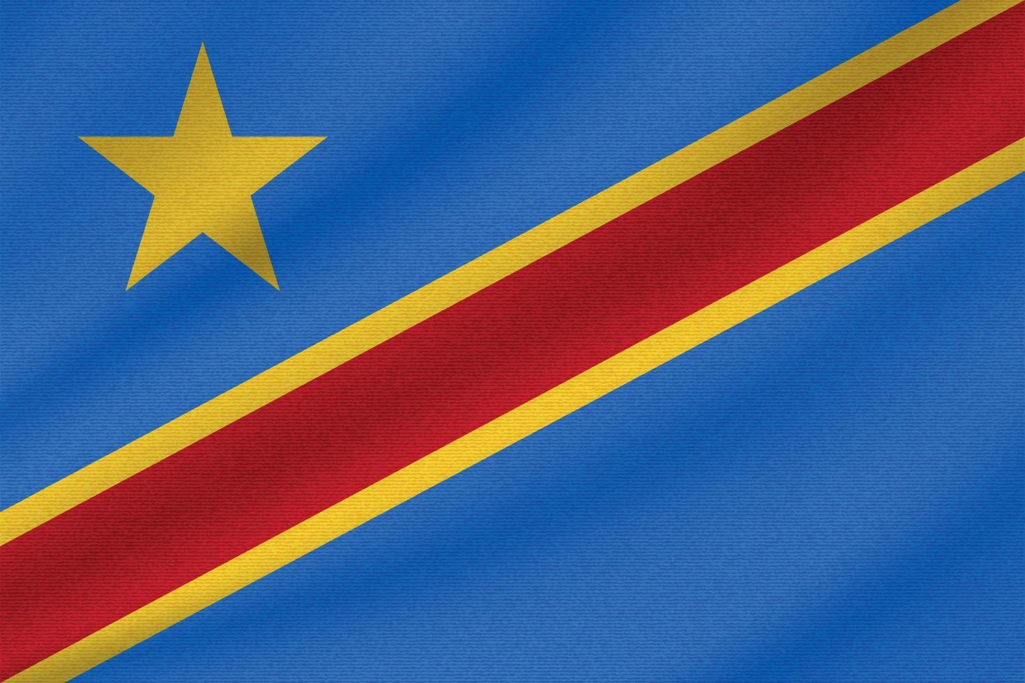 bandeira nacional do dr congo vetor