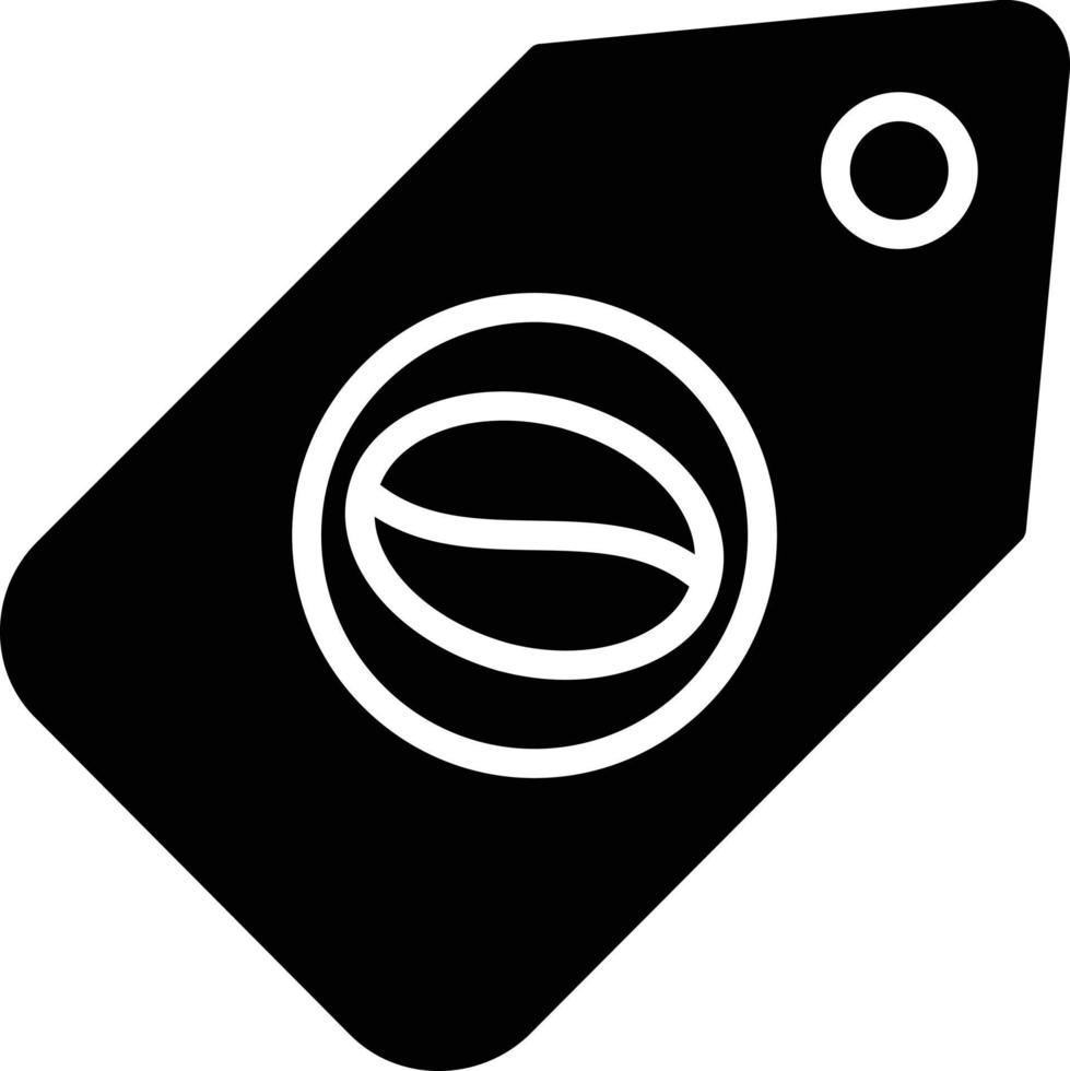 ícone de glifo de tag vetor