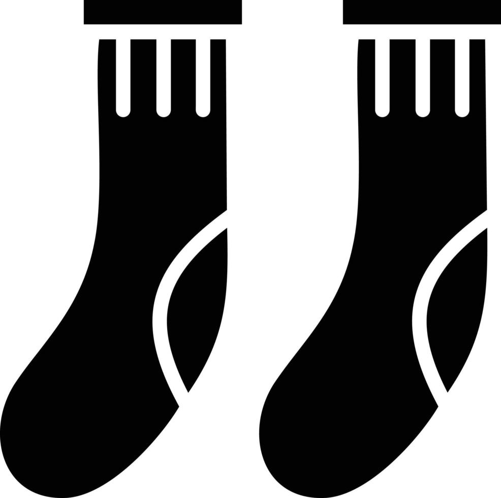 ícone de glifo de meias vetor