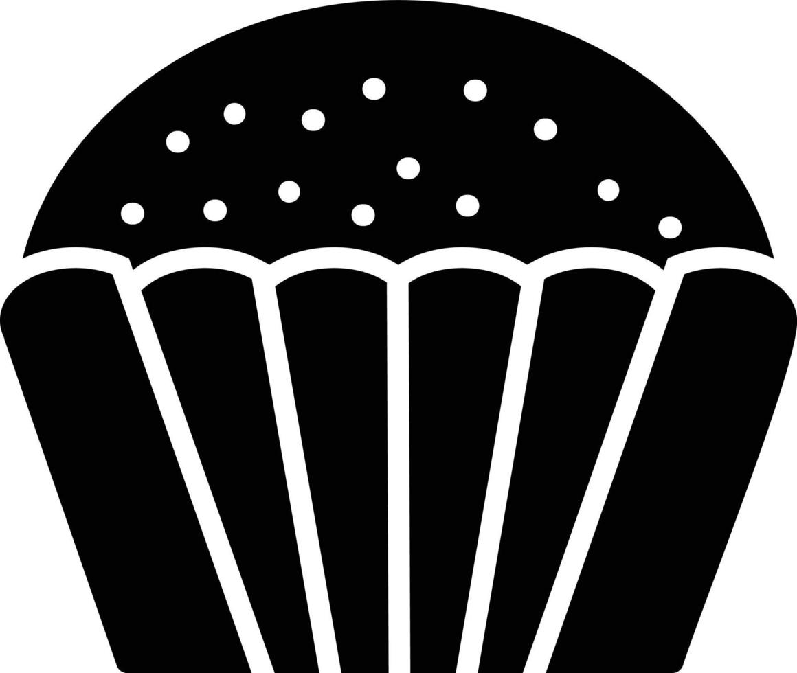 ícone de glifo de muffin vetor