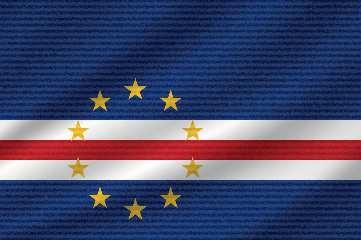 bandeira nacional de cabo verde vetor