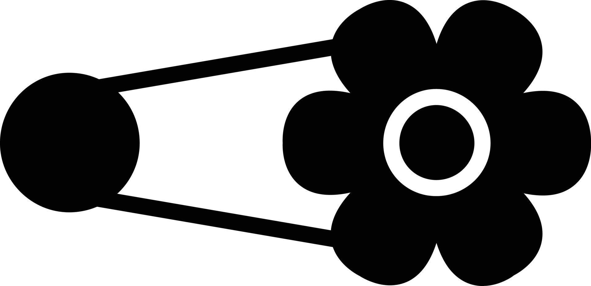 ícone de glifo de broche vetor