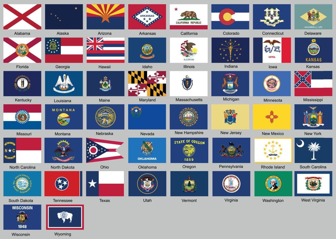 ilustração vetorial de conjunto de bandeiras de diferentes países vetor