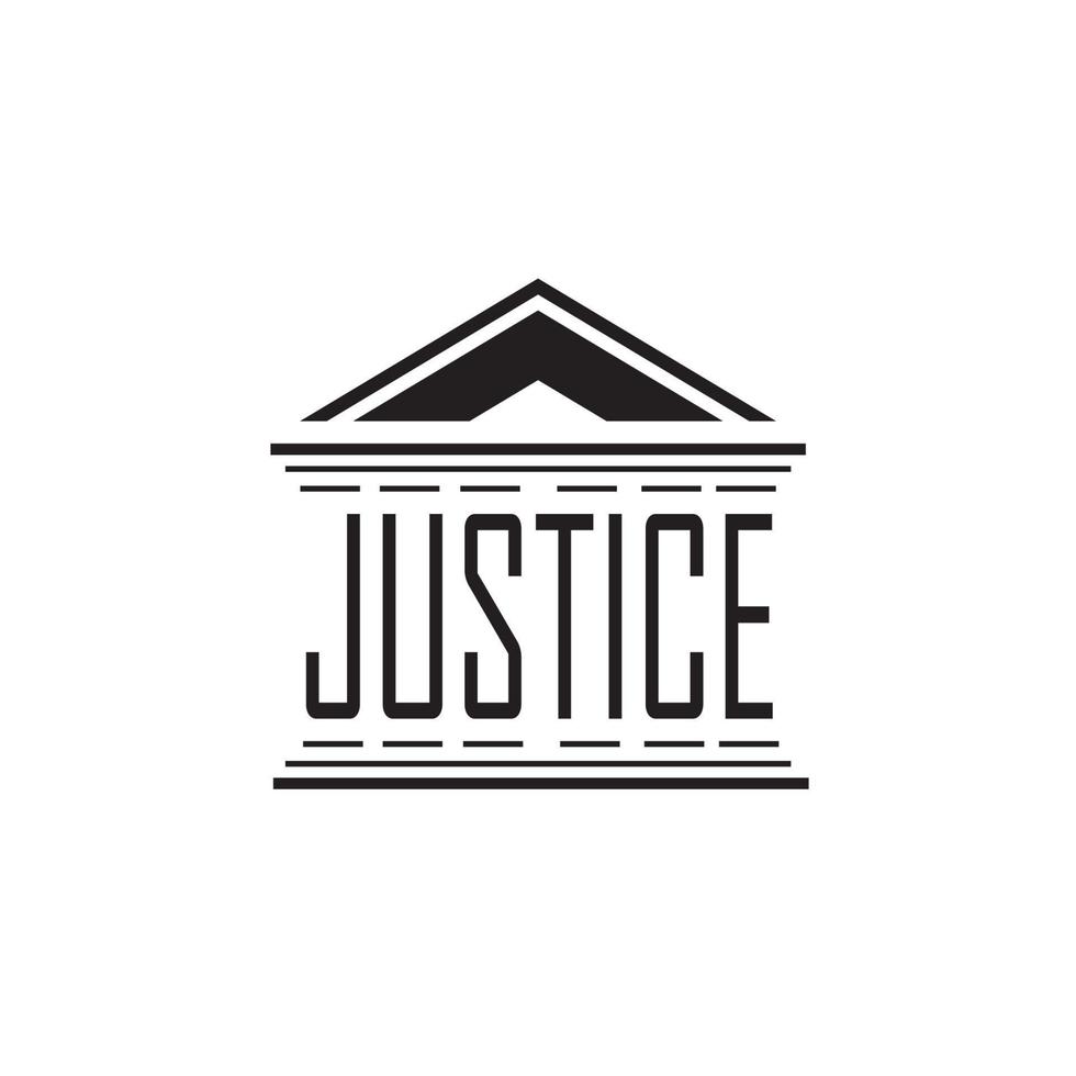 modelo de design de logotipo de escritório de advocacia e advocacia vetor