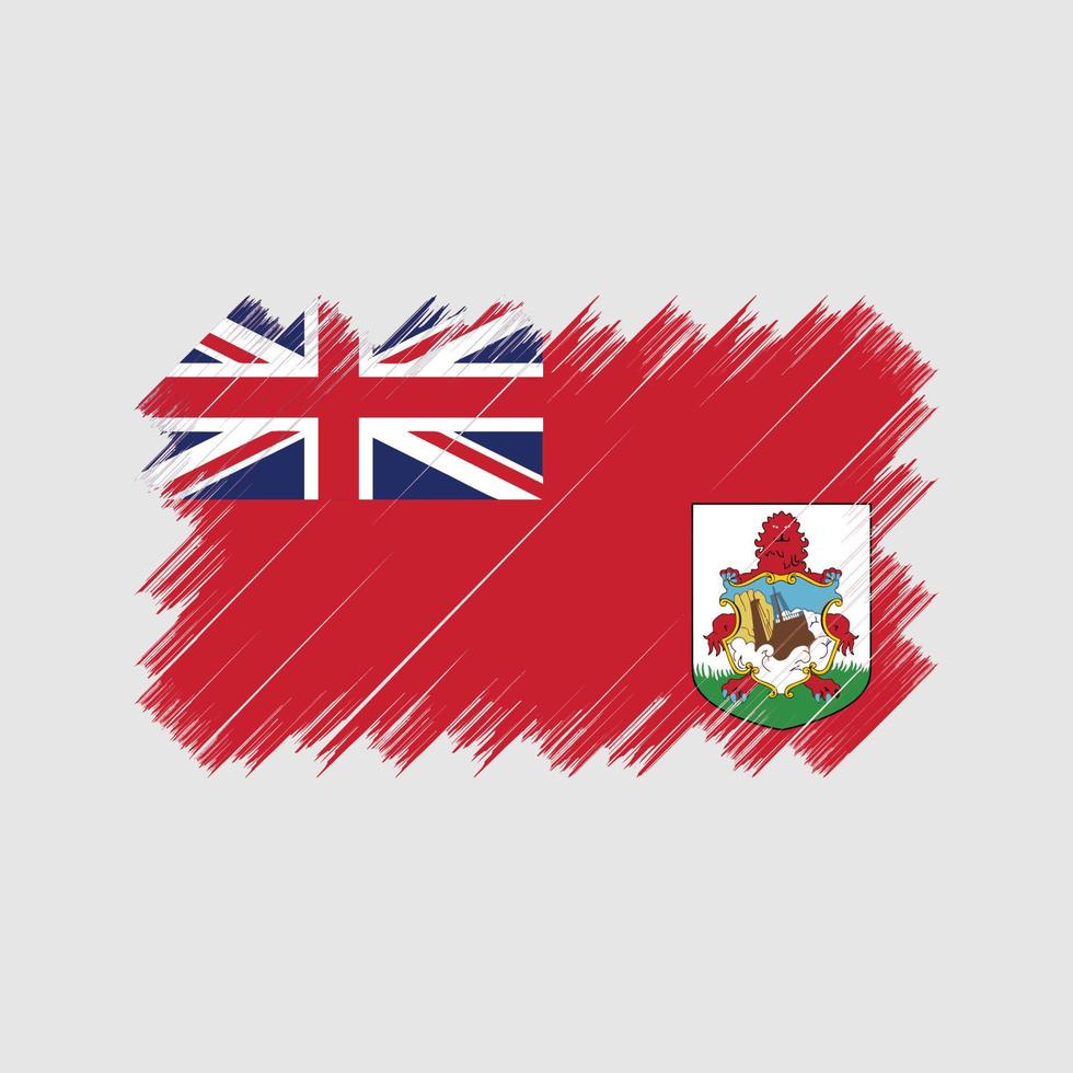 escova de bandeira das bermudas. bandeira nacional vetor