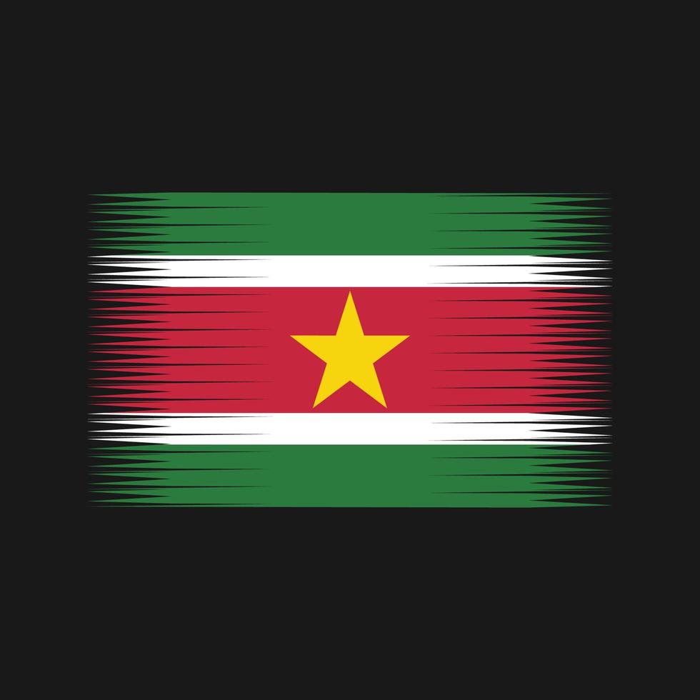 vetor de bandeira do Suriname. bandeira nacional