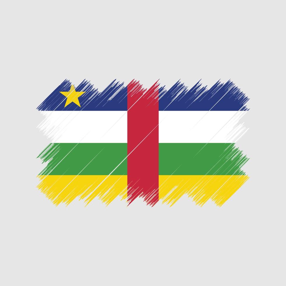 pincel de bandeira da África Central. bandeira nacional vetor