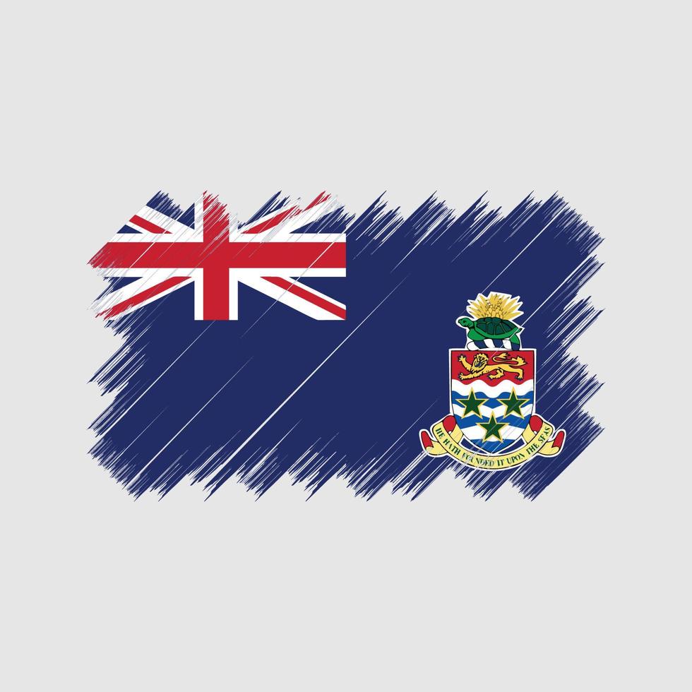 escova de bandeira das ilhas cayman. bandeira nacional vetor