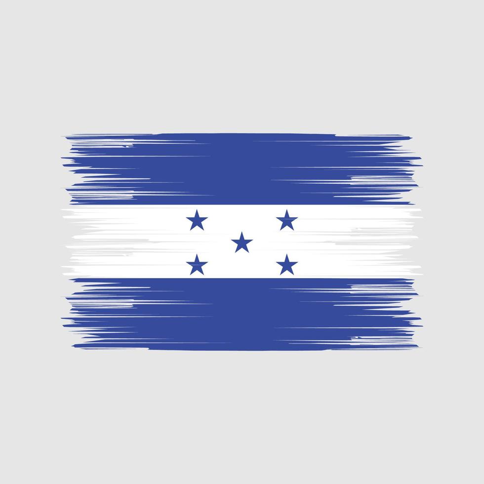 escova de bandeira de honduras. bandeira nacional vetor