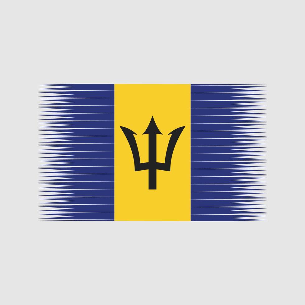 vetor de bandeira de barbados. bandeira nacional