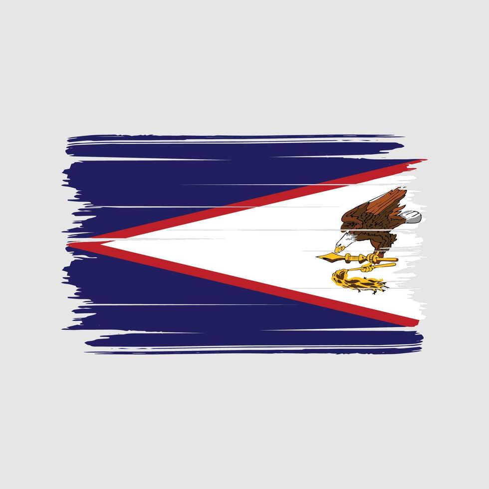 vetor de pincel de bandeira americana. bandeira nacional