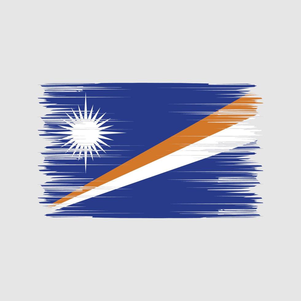 pincel de bandeira das ilhas marshall. bandeira nacional vetor