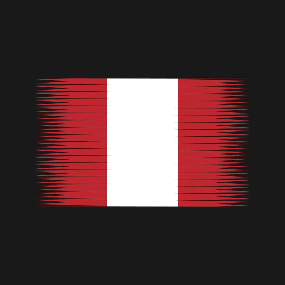 vetor de bandeira do peru. bandeira nacional