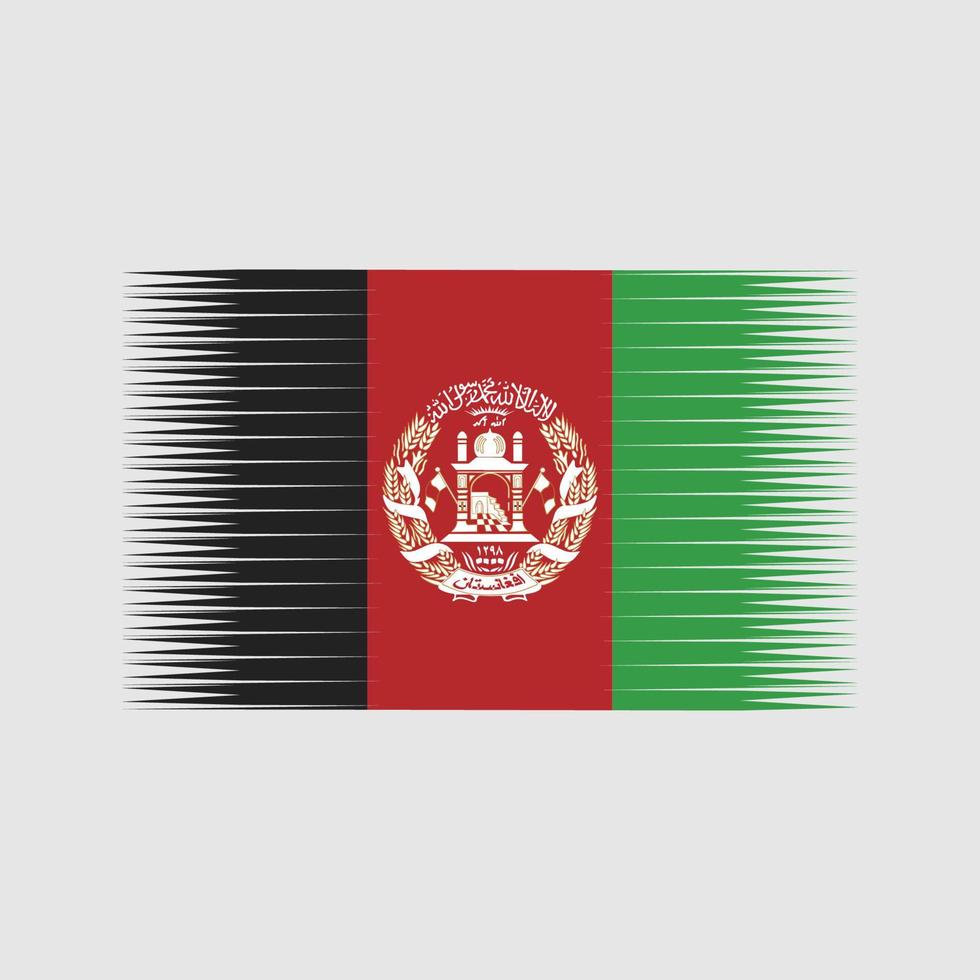 vetor de bandeira do Afeganistão. bandeira nacional