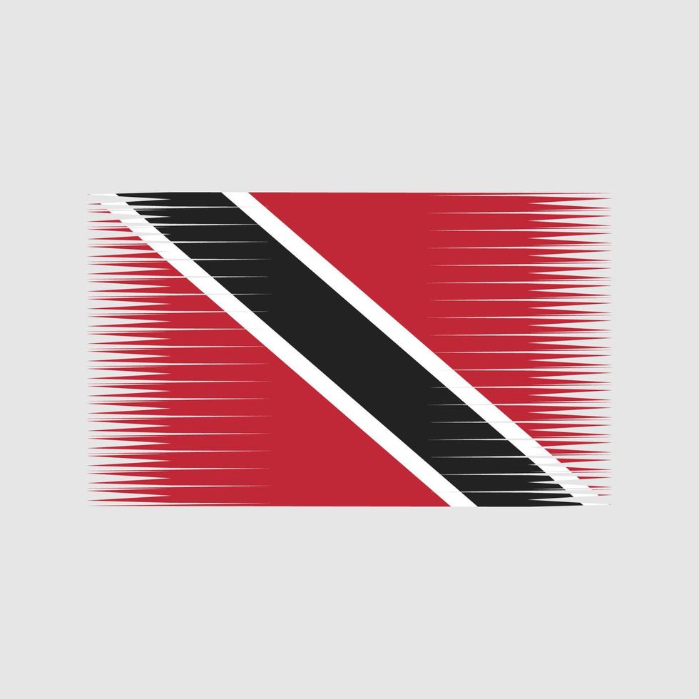 vetor de bandeira de trinidad e tobago. bandeira nacional