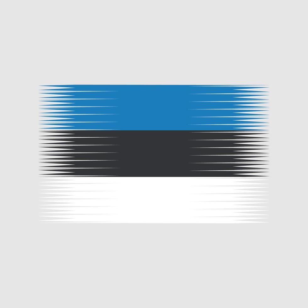 vetor de bandeira da estônia. bandeira nacional