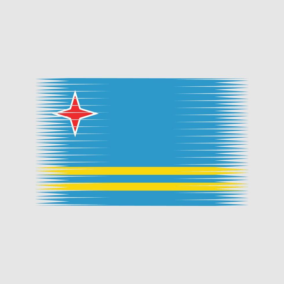 vetor de bandeira de aruba. bandeira nacional