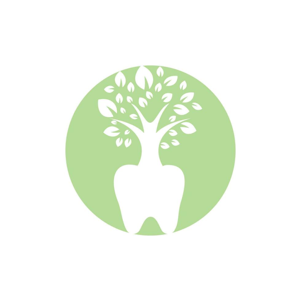 modelo de design de logotipo de vetor de árvore dental. modelo de logotipo de vetor de árvore dental.