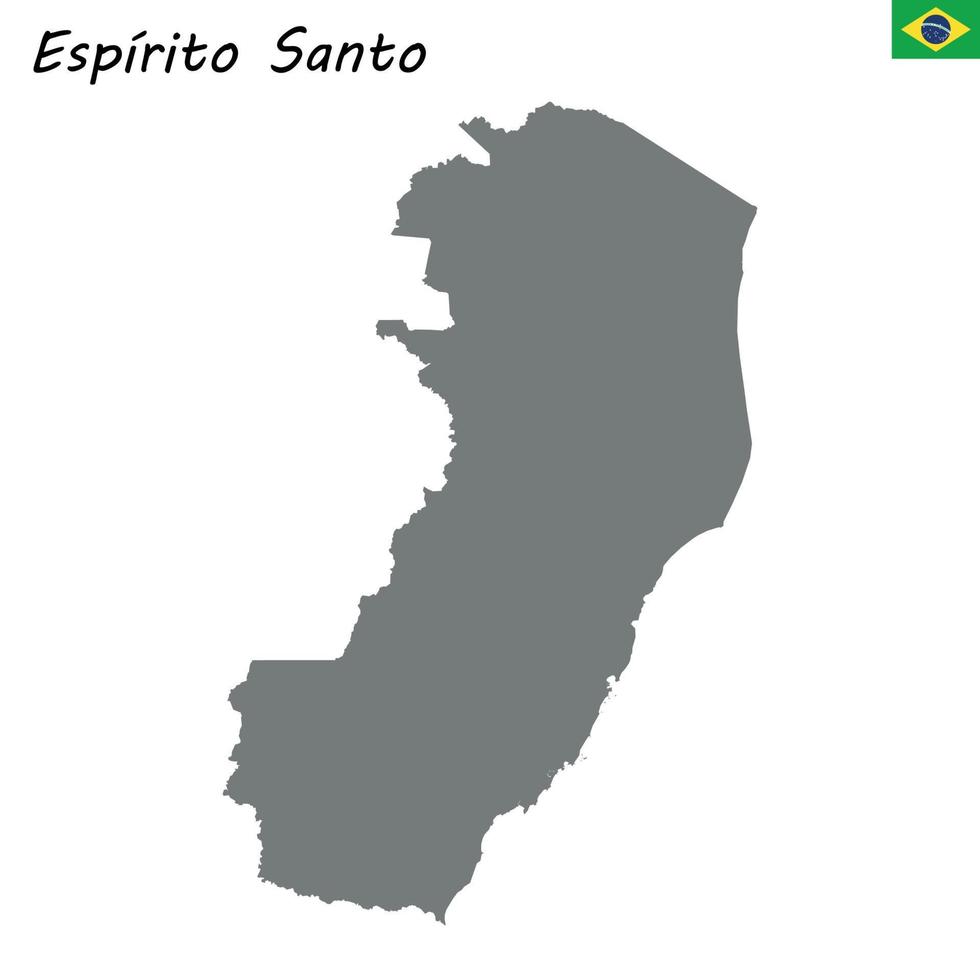 mapa de alta qualidade do estado do brasil vetor