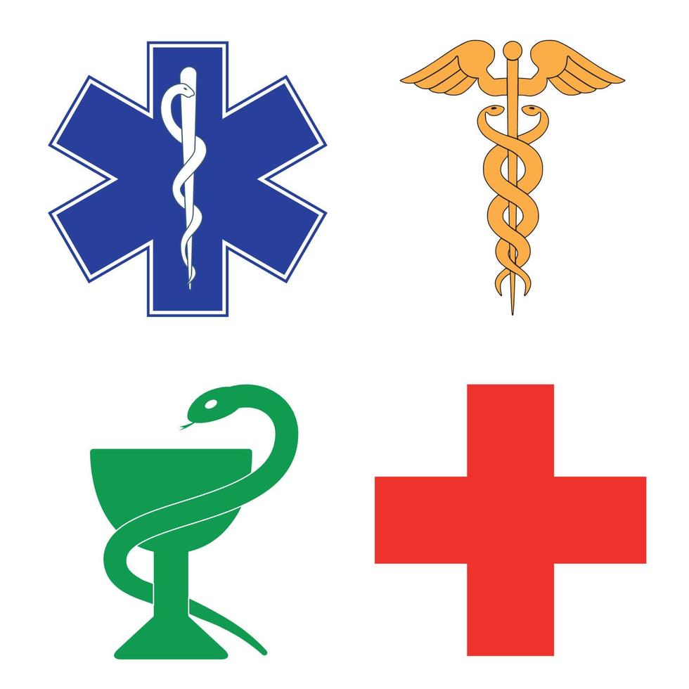 símbolo médico da emergência vetor