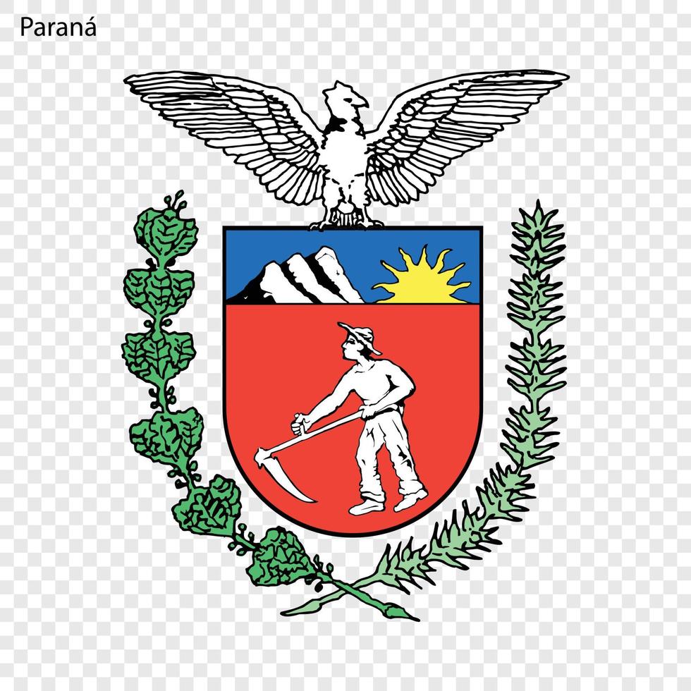 brasão do Paraná vetor
