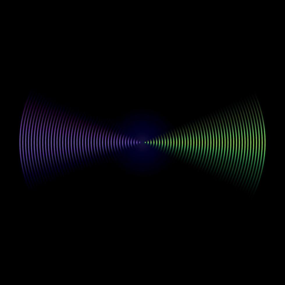 onda sonora multicolorida do fundo do equalizador vetor