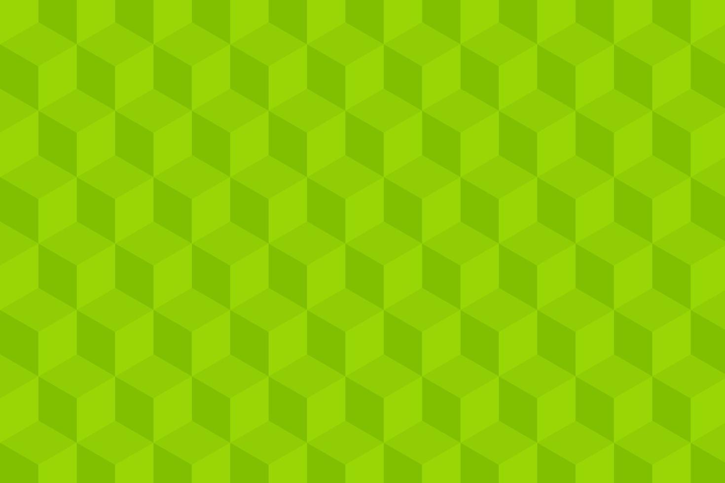 padrão de cubos 3d geométrico verde. abstrato. vetor