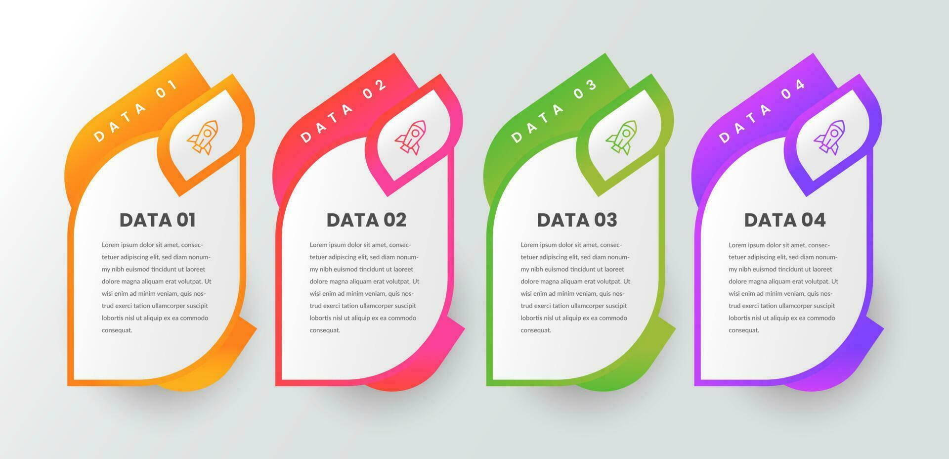 vetor de elementos de design de infográfico de negócios coloridos