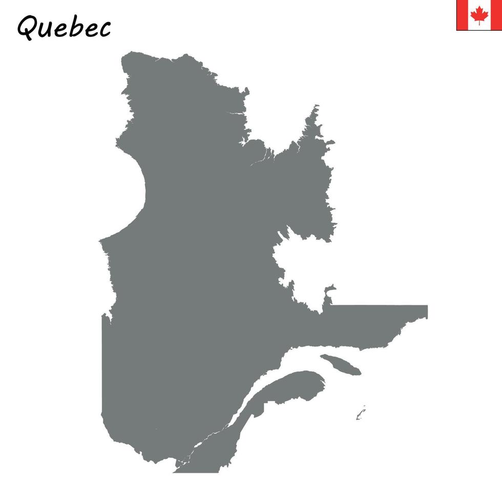 mapa da província do canadá vetor