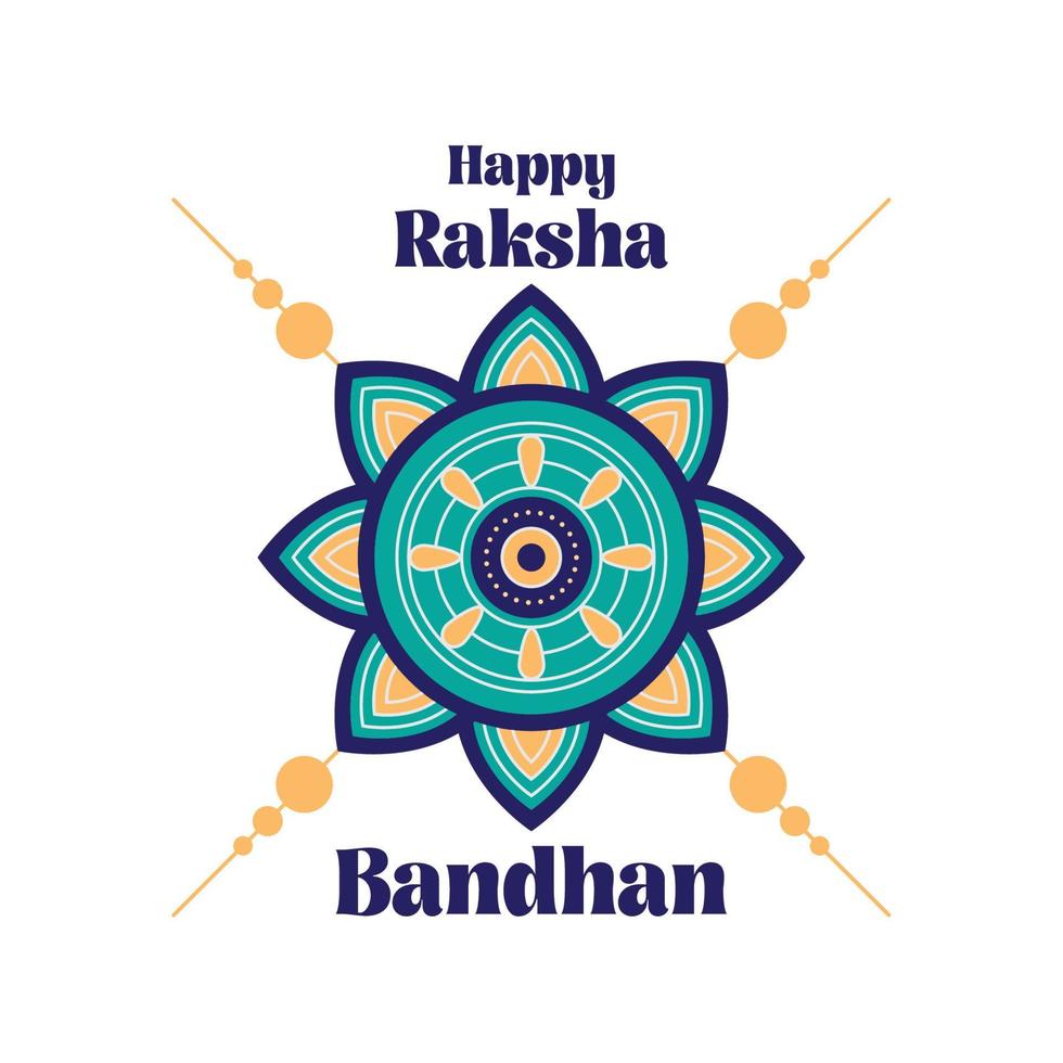 cartaz de letras raksha bandhan vetor