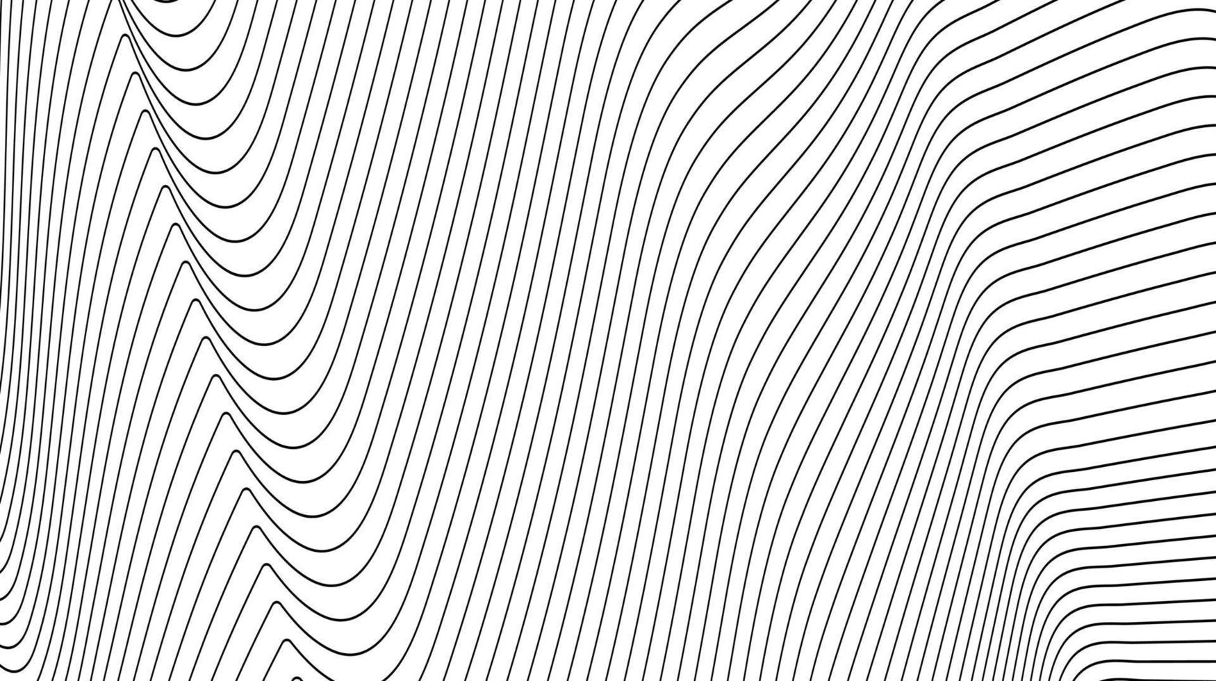 superfícies brancas curvas. abstrato moderno. equalizador de trilha de frequência digital. fundo de arte de linha estilizada vetor