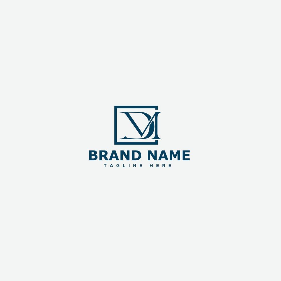 dm logo design template elemento de branding gráfico de vetor. vetor