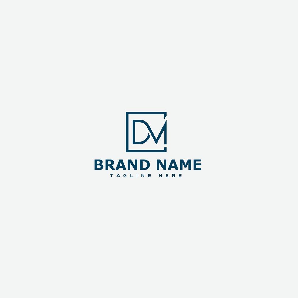 dm logo design template elemento de branding gráfico de vetor. vetor