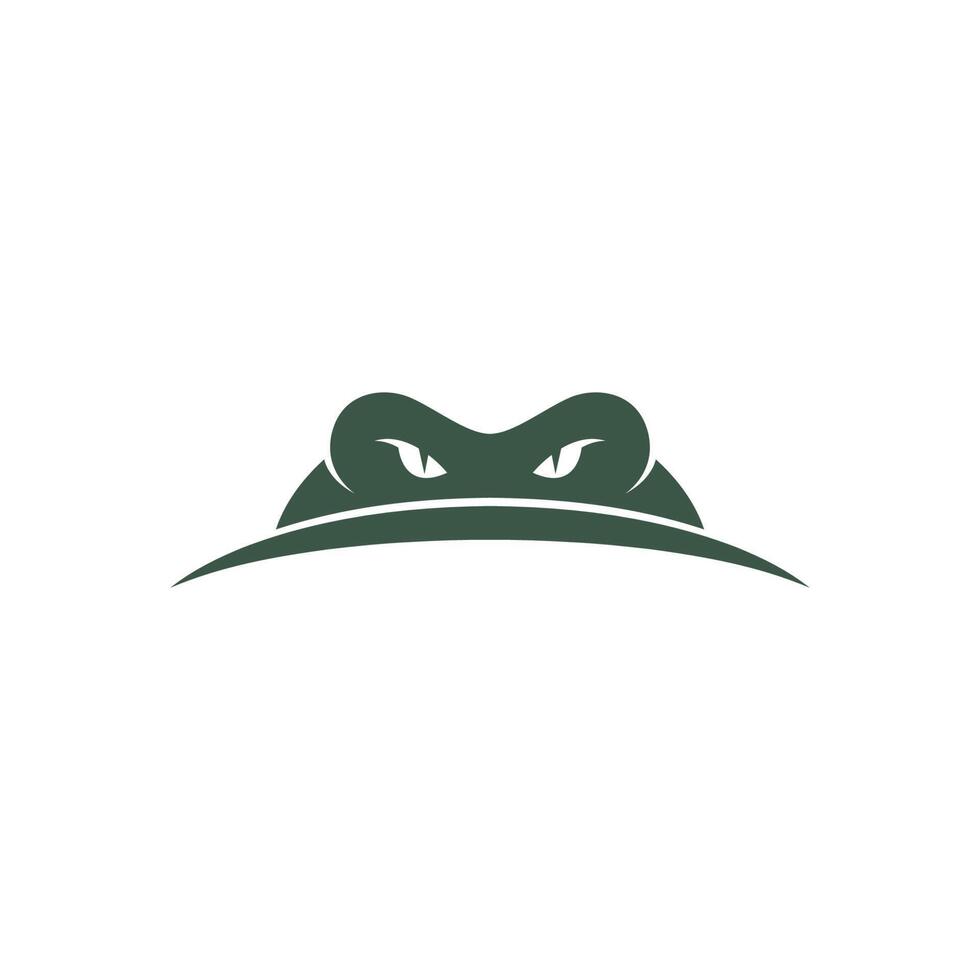 ilustração de design de logotipo de ícone de crocodilo vetor